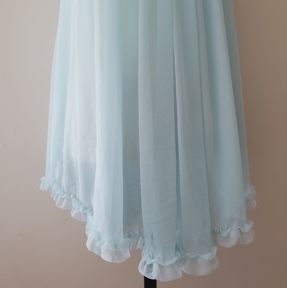 Betsey Johnson Tricot Ruffle Hem Slip Dress - Picture 5 of 15